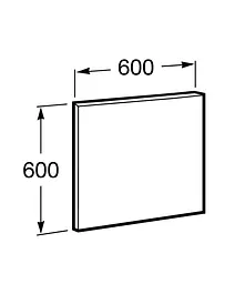 Дзеркало для ванної кімнати Roca Victoria Basic 60 см A812326406 - мініатюра 2
