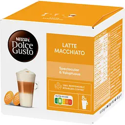 Уцінка. Кава в капсулах NESCAFE Dolce Gusto Latte Macchiato 16 шт. 183.2 г - мініатюра 6