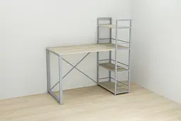 Письмовий стіл Ferrum-decor Серії Конект з етажеркою 75x120x60 сірий ДСП Дуб Сонома 16мм (FRD-104233) - мініатюра 4