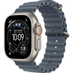 Смарт-годинник Apple Watch Ultra 3 49mm Natural Titanium Case with Anchor Blue Ocean Band (MEWH4) [145304]