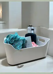Контейнер для зберігання IKEA 24×17 см, білий універсальна органайзер-коробка для дому - мініатюра 4