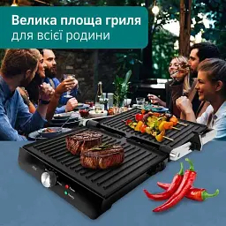 Гриль ADE KA2303 контактний чорний (KA2303) - мініатюра 4