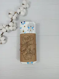 Пелюшка дитяча багаторазова непромокальна a.l.babybox Лісові мешканці на галявині 50х80 см Різнокольоровий (NM 18154169) - мініатюра 3