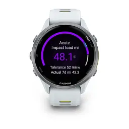 Смарт-годинник Garmin Forerunner 970, Whitestone/Amp Yellow, GPS (010-02969-11) - мініатюра 6
