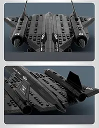 Конструктор Wange літак розвідник SR-71 Blackbird Чорний дрізд військова техніка авіація ,183 деталі - мініатюра 5