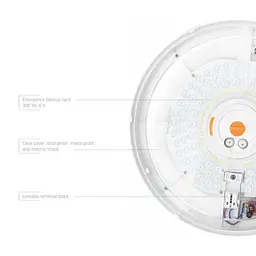 LED Світильник аварійний накладний з датчиком руху VIDEX 30W 2700-6500K 220V - мініатюра 4