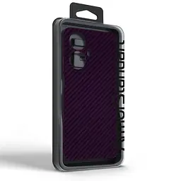 Карбоновый чехол для Realme C55, LikeCarbon, фиолетовый, панель, защитный чехол-накладка, ультратонкий и легкий, противоударный, обеспечивает защиту от ударов, падений и царапин, ArmorStandart (ARM71940) - мініатюра 3