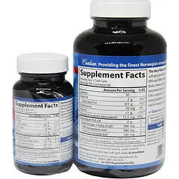 Риб'ячий жир Carlson The Very Finest Fish Oil Смак апельсина 120+30 желатинових капсул - мініатюра 2