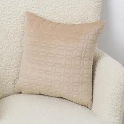 Наволочка декоративна ТЕП Velour Мозаїка 45х45 см золотий беж (2-05175_36292) - мініатюра 3
