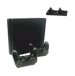 Консоль Sony PlayStation 4 SLIM 500GB Black обслугована + 2 Геймпада бездротових DualShock 4 + Dobe PlayStation 4 TP4-002 + гарантія Б/В