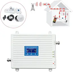 GSM підсилювач Lintratek KW20C-GDW 900-1800-2100MHZ Репітер мобільного зв'язку та інтернету 4G LTE, Повний комплект (19268) - мініатюра 7