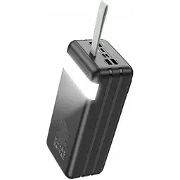 Зовнішній акумулятор Hoco J86B Electric fully compatible 60000mAh чорний - мініатюра 4