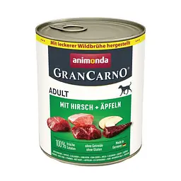 Корм вологий для собак Animonda GranCarno Adult Deer with Apple з олениною та яблуком, 800 г