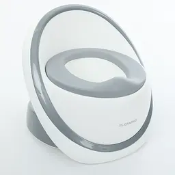 Дитячий горщик із м'якою накладкою 34,2*32,9*29,45 см ME 1143 EGG POTTY Gray