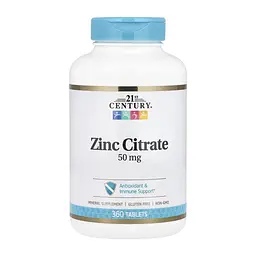 Цинк цитрат Zinc Citrate 50 mg - 360 tabs