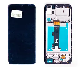 Дисплей Motorola XT2155 Moto E20 чорний + рамка