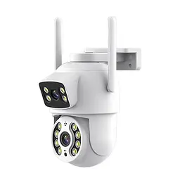 IP PTZ-відеокамера з WiFi 4Mp (2*2Mp) Light Vision VLC-9192WI/2C (Tuya) f=3.6mm+3.6mm, ІЧ+LED-підсвічування, з мікрофоном (75-00232) - мініатюра 1