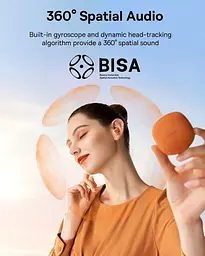 Бездротові навушники Baseus AirNora 2 True Wireless Earphones Gradient помаранчеві (NGTW320207) - мініатюра 7