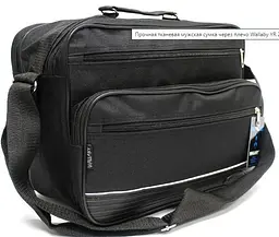Чоловіча сумка Wallaby 2650 14л Чорна - мініатюра 8