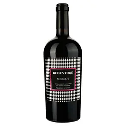 Вино Redentore Merlot, червоне, сухе, 0,75 л