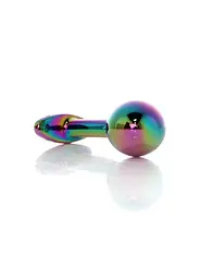 Анальна пробка - Jewellery Multicolour Curved Plug L - мініатюра 6