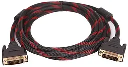 Кабель DVI-D 24M - 24M, 3.0 м, обплетення