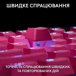 Клавіатура Logitech G PRO X TKL RAPID Gaming Magenta (L920-013253) Б/в - мініатюра 3