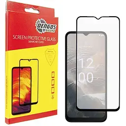 Скло захисне Dengos Full Glue Nokia C32 (black) (TGFG-306)