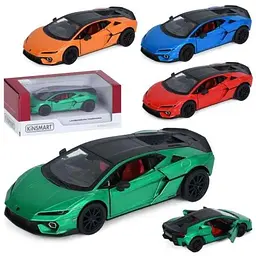 Машина KINSMART KT5482W метал, інерція, 1:38, відч. двері, червоний 12см червоний