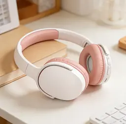 Бездротові накладні навушники MZ Sport C-6713 Bluetooth 5.3 MP3 FM-радіо 64 години роботи рожевий - мініатюра 3