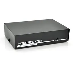 Активный сплиттер 1х2 VGA сигнала Voltronic FJ2502S 200MHz 2 Port, DC5V/1A - мініатюра 2