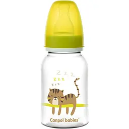 Пляшечка для годування Canpol babies Котик 120 мл жовтий (59/100)