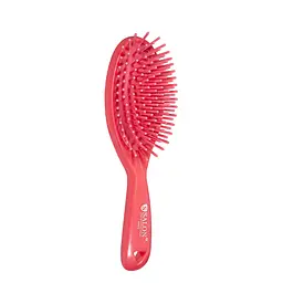 Щітка для волосся масажна із силіконовими зубцями Salon Professional 6W073