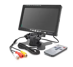 Монитор автомобильный, монитор для видеонаблюдения Voltronic TFT7 7 дюймов, HD, AV, питание 12V - мініатюра 1