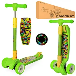 Самокат дитячий MAXI iTrike JR3-060-11-GR складний