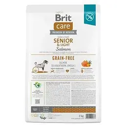 Сухий корм Brit Care Dog Grain-free Senior & Light для старіючих собак беззерновий з лососем 3 кг - мініатюра 5