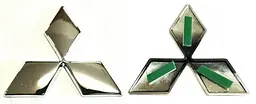Емблема для Mitsubishi 87 x 78 мм