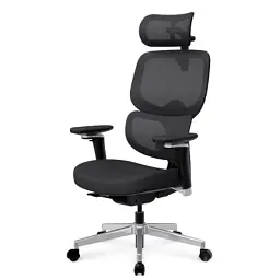 Офісне крісло Mealux D2 Air Fabric Black (HF-D2 F/B) - мініатюра 3