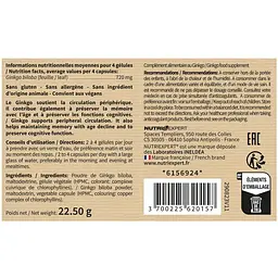 Комплекс Nutriexpert Гінкго білоба 60 капсул - мініатюра 2