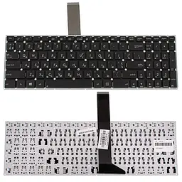 Клавіатура для ноутбука ASUS (X501, X550, X552, X750 series) ukr, black, без фрейму, без кріплень