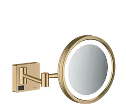 Косметичне дзеркало Hansgrohe AddStoris з підсвічуванням LED brushed bronze 41790140