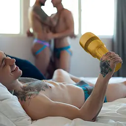 Мастурбатор Fleshlight Stamina Training Unit STU Butt рожевий - мініатюра 5