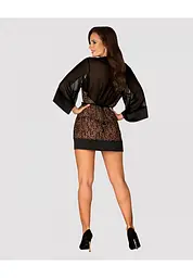 Пеньюар Obsessive Allunes L/XL леопардовий - мініатюра 4