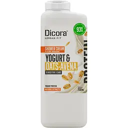 Крем-гель для душу Dicora Urban Fit Протеїновий йогурт та овес 750 мл