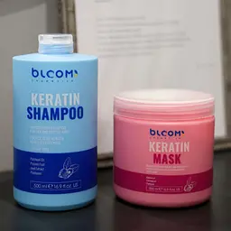 Набір BLOOM шампунь Keratin Shampoo 500 мл + маска Keratin Mask 500 мл - мініатюра 2