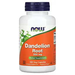 Корінь кульбаби Dandelion Root 500 мг - 100 вег. капсул