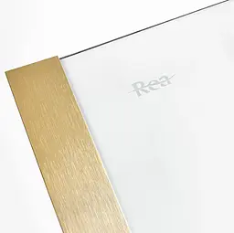Душові двері Rea Montana 130 розсувні brashed gold KPL-K6400, універсальні, прозорий, золотий - мініатюра 5
