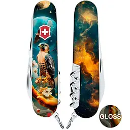 Ніж Victorinox Climber Ukraine 91мм 14функ Сокіл-захисник - мініатюра 5