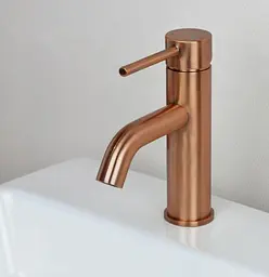 Змішувач для умивальника Rea Lungo brushed copper REA-B1112, Теплий захід сонця - мініатюра 2