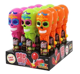 Диспенсер з льодяником Sweet Skulls Pop Up 1шт, 10г - мініатюра 7